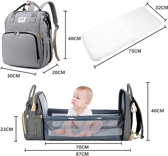 NestGo™ – Mochila Cuna 3 en 1 para Bebés