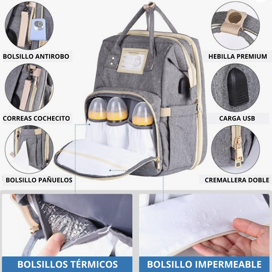 NestGo™ – Mochila Cuna 3 en 1 para Bebés