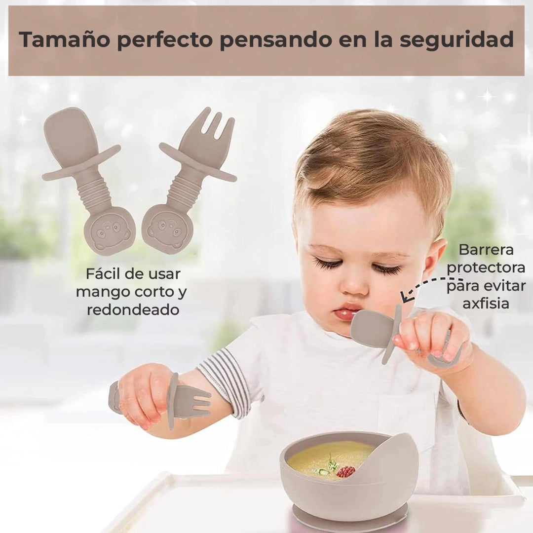 Set de Vajilla Antiderrames para Bebés (6 piezas)