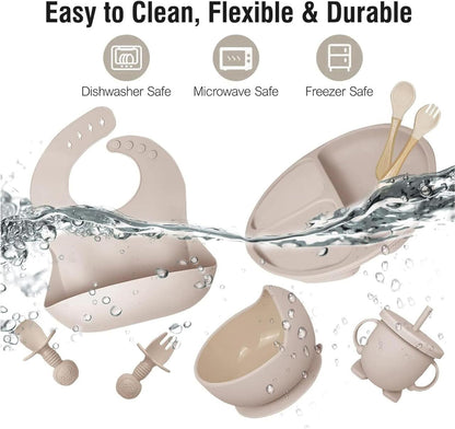 Set de Vajilla Antiderrames para Bebés (6 piezas)